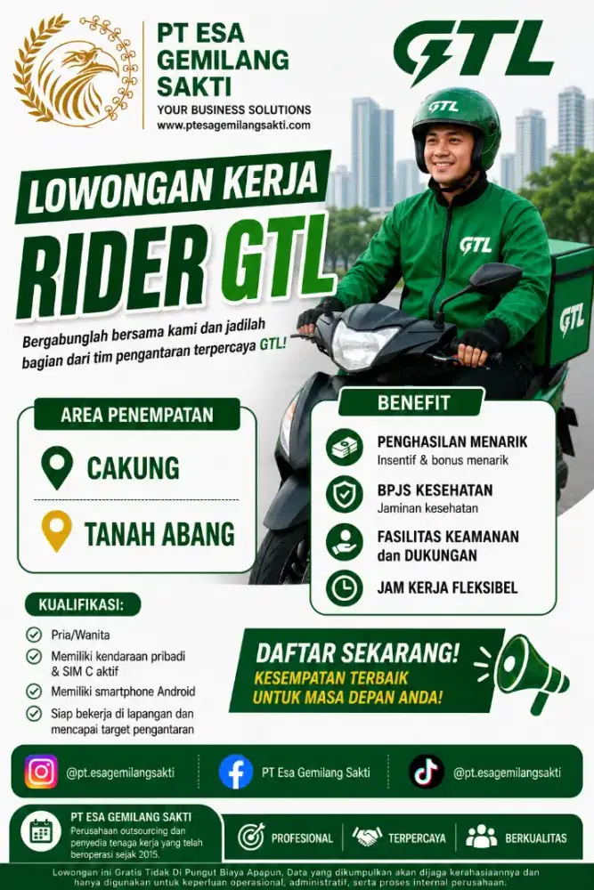 Kurir GTL Area Tanah Abang
