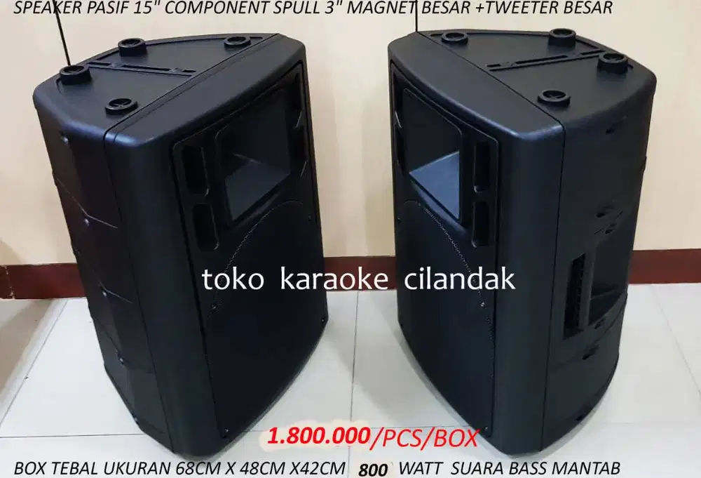 SPEAKER PASIF 15 COCOK UNTUK KARAOKE RESTORAN CAFE SENAM MASJID MUSHOL