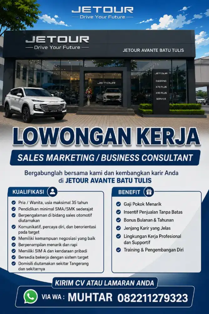 Lowongan Kerja Sales mobil
