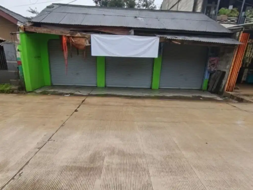 Kios 3 Unit Pinggir Jalan Dekat Pasar Gandoang Cileungsi – Cocok untuk Kuliner & Minimarket