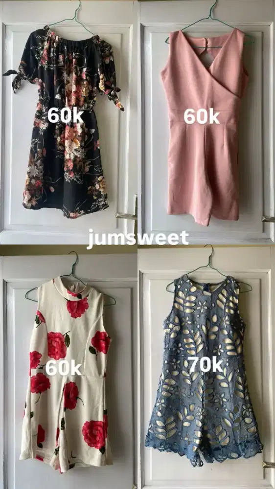 Preloved Pribadi jumswet,dress, 1 kali pemakaian, nego aja