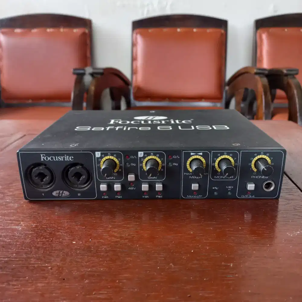Focusrite saffire 6 USB soundcard squencer/ playback