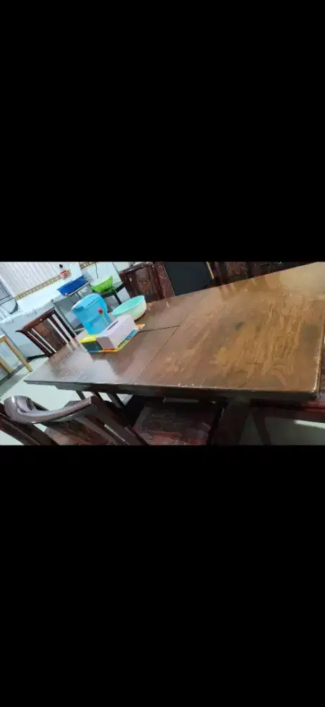 Jual promo meja panjang kayu sejati murah