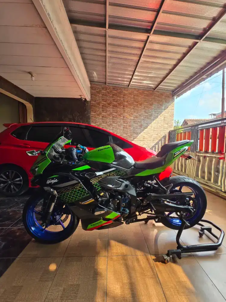 Zx25r type abs warna hijau livery honey