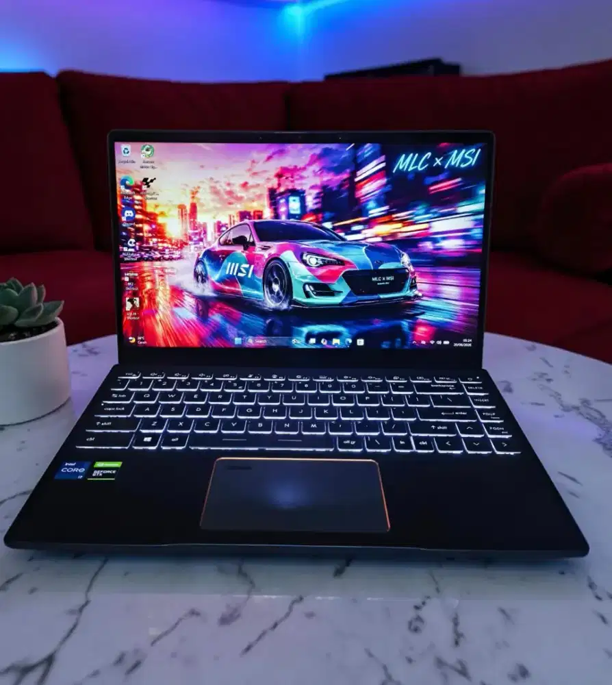 Laptop Gaming MSI E14 Core i7 RAM 16Gb SSD 512Gb NVIDIA GTX 1650Ti