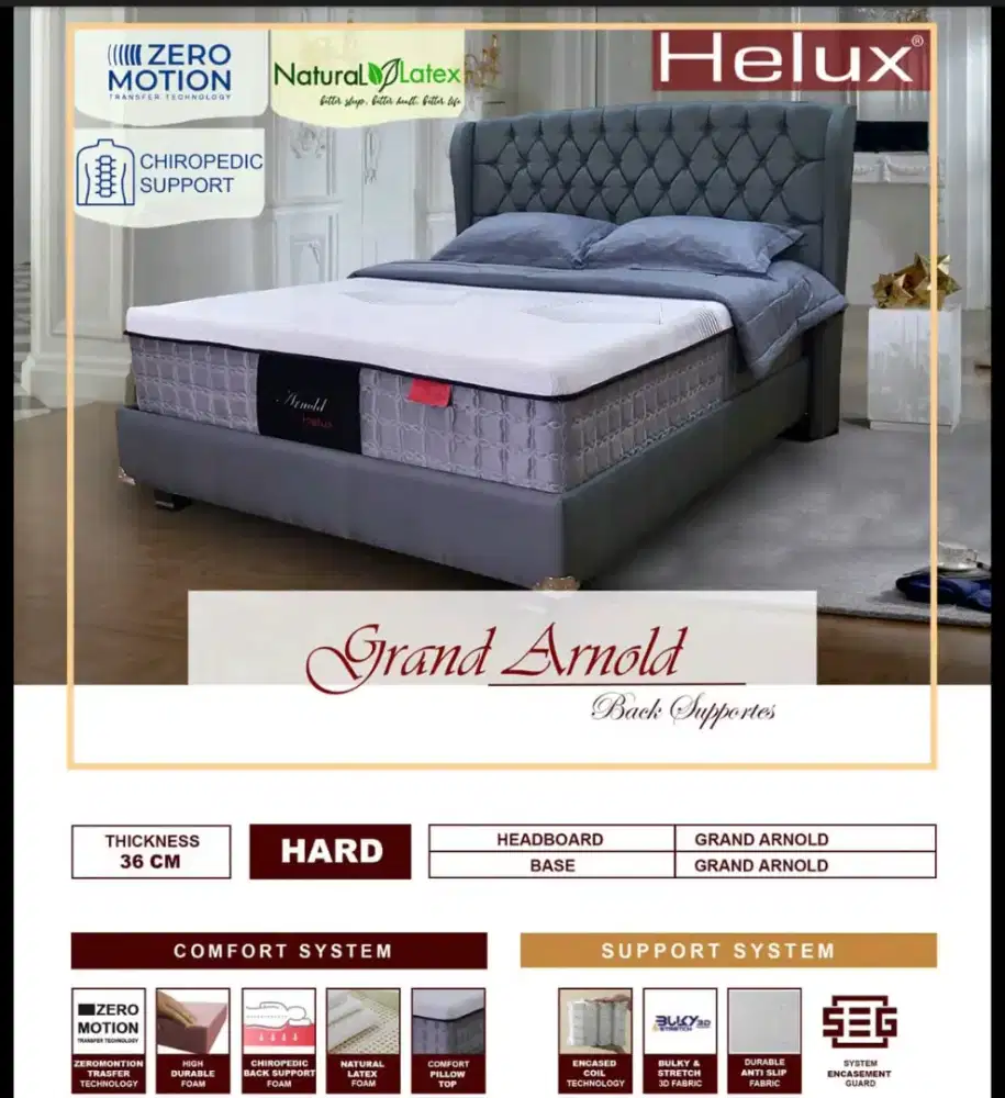 Springbed Helux Grand Arnold | Wilco Furniture
