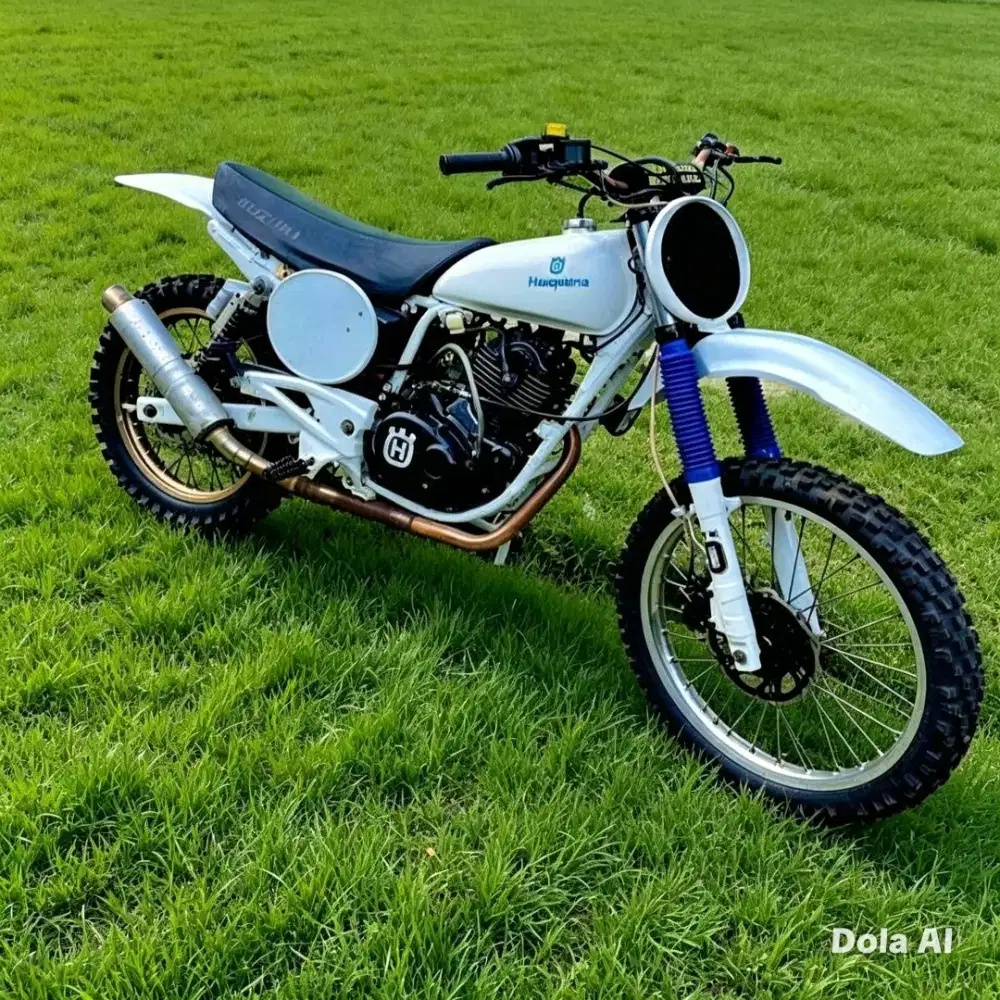 Motor Bajaj Pulsar Custom Vintage Style