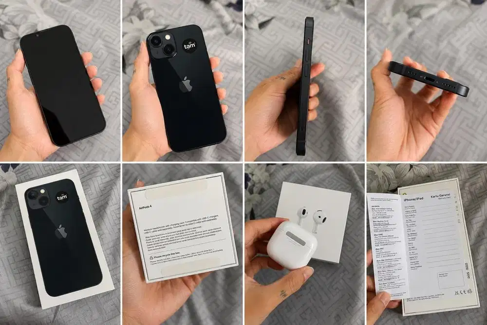Iphone 13 128GB dan Airpods Gen 4 ANC