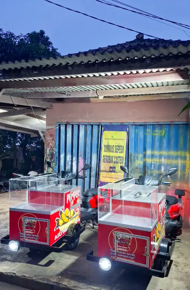 SEPEDA LISTRIK GEROBAK/SEPEDA GEROBAK KOPI/SEPEDA LISTRIK GEROBAK KOPI
