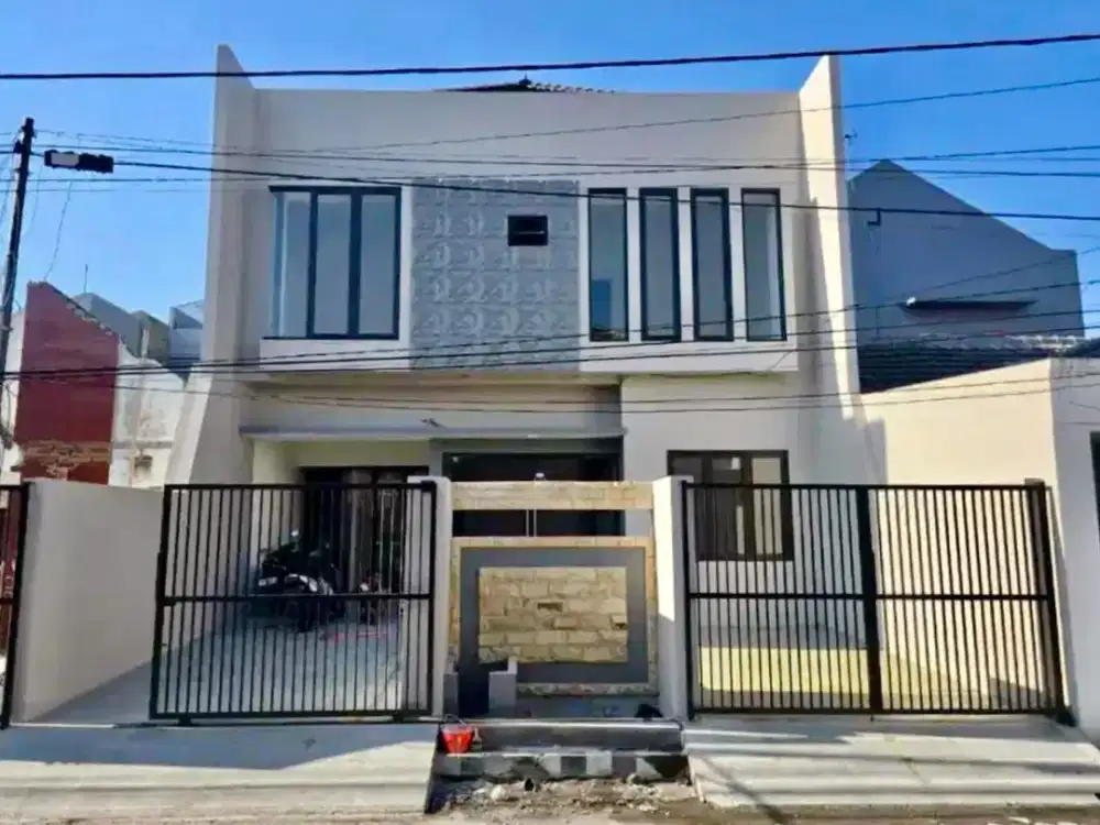 Rumah Gress Minimalis 2 Lt Murah Panjang Jiwo Dekat Tenggilis Jemursari