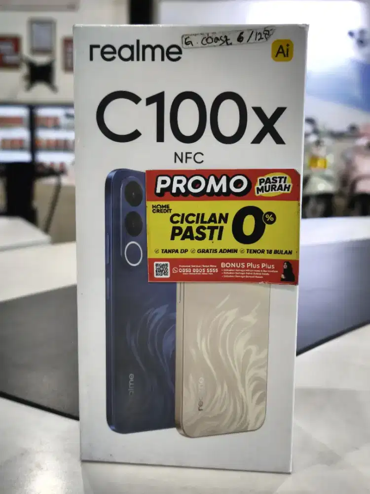 Realme C100x ram 18/256,bisa tanpa dp