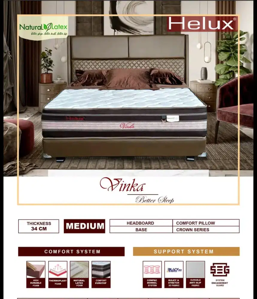 Springbed Helux Vinka | Wilco Furniture Palembang