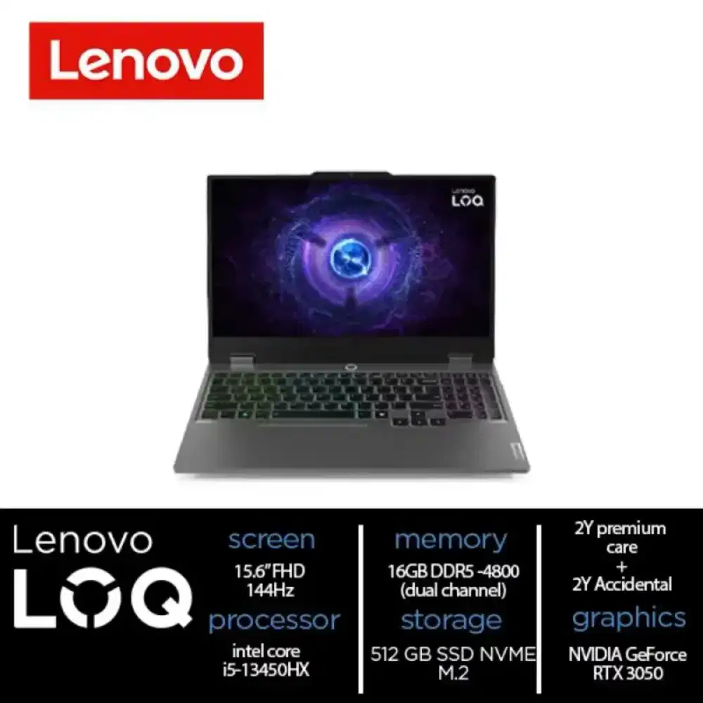 Lenovo Gaming LOQ 15IRX9 - 83DV01ASID Intel Core i5-13450HX 16GB/512GB