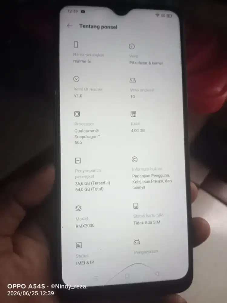 Realme 5i Ram 4/64