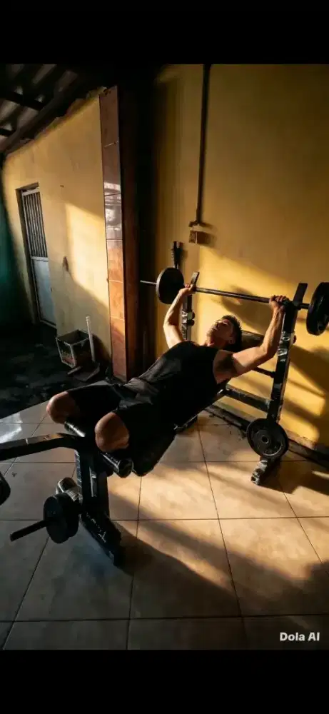 Promo Benchpress kettler beban lapis karet