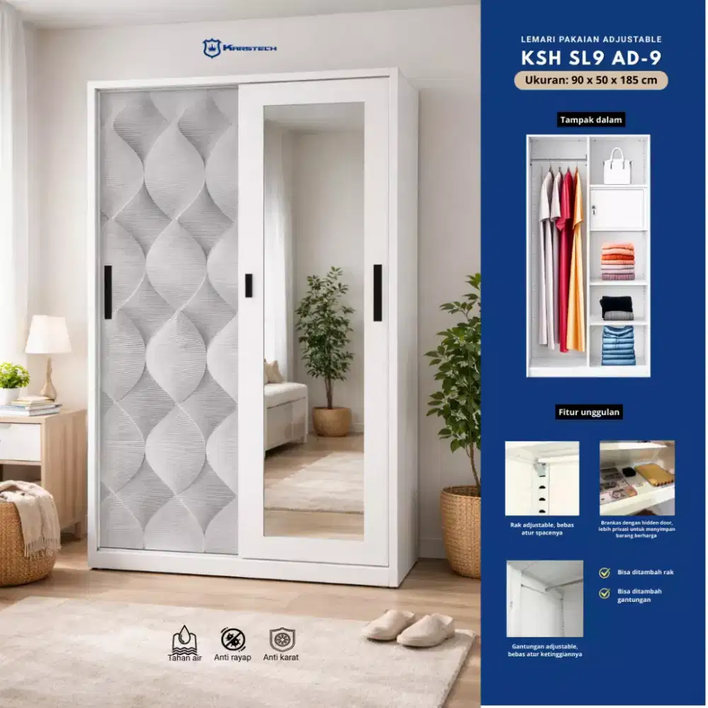 Lemari besi 2 pintu