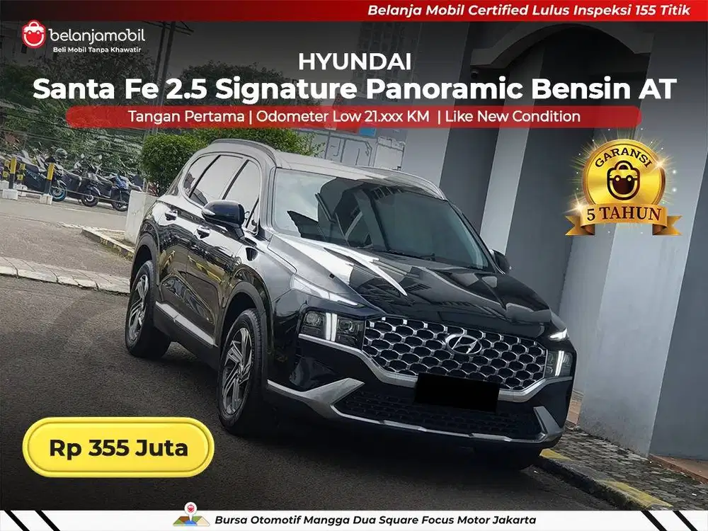[LOW KM 21RB] Hyundai Santafe Santa Fe 2.5 Signature Bensin 2021 2022