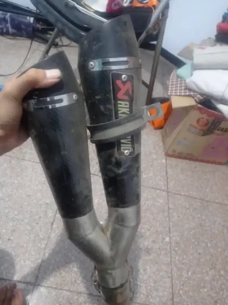 Knalpot vixion racing double exhaust