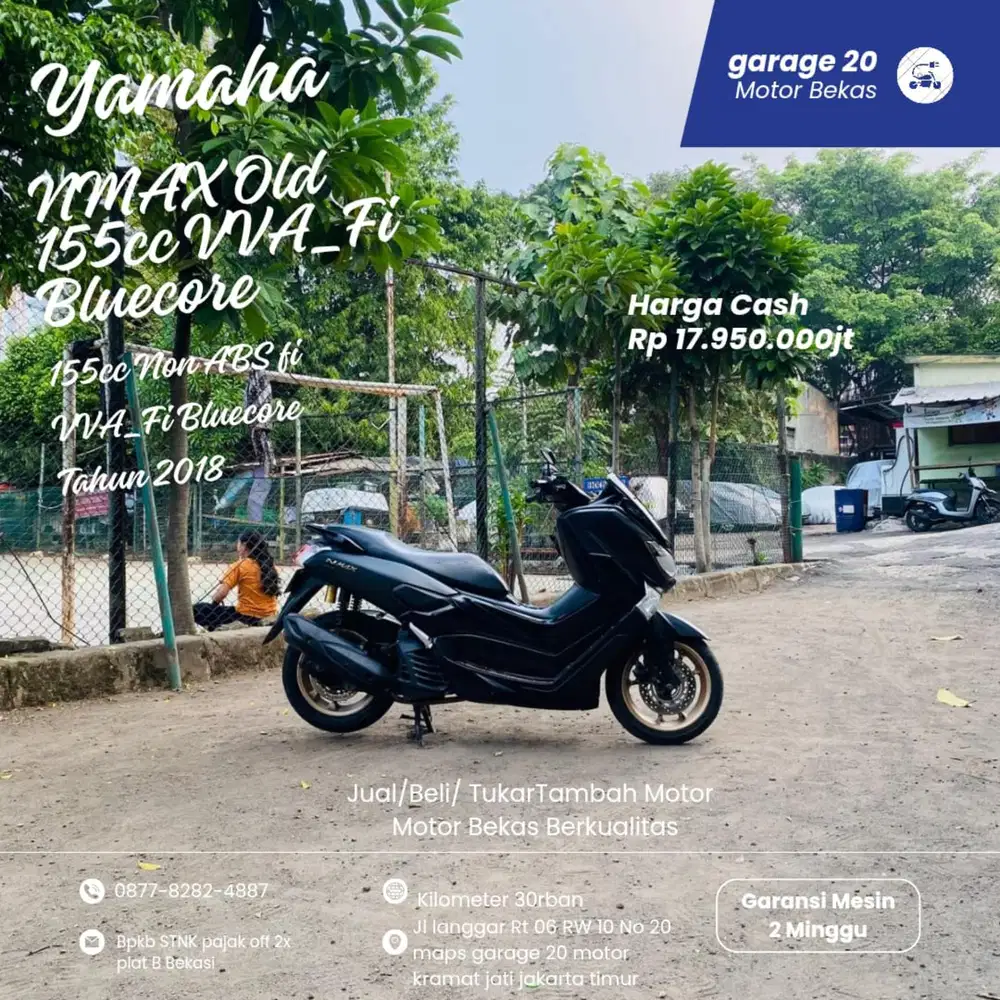Yamaha NMAX 155cc Non ABS Fi Bluecore Tahun 2018