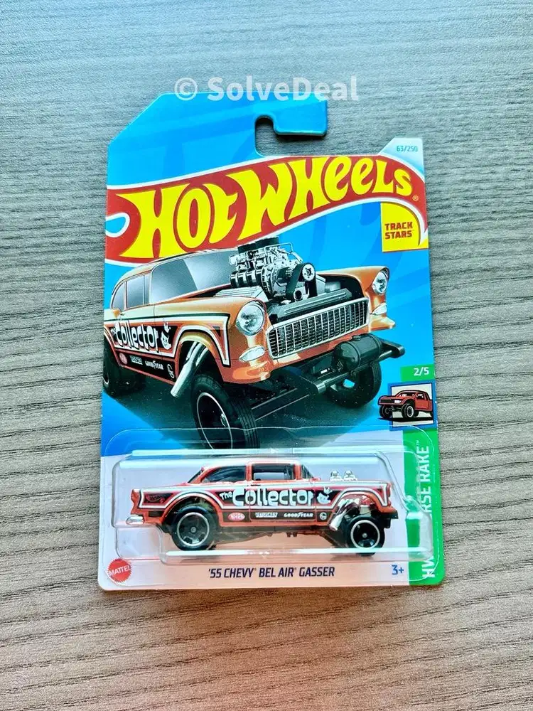 Hot Wheels 55 Chevy Bel Air Gasser 2024 Metalflake Orange Hotwheels