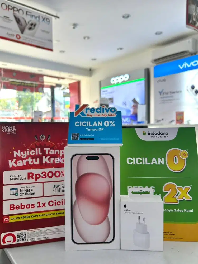 IPHONE 15 (128gb) GARANSI RESMI IBox 100% Mau cicilan Cukup Ktp aja!!
