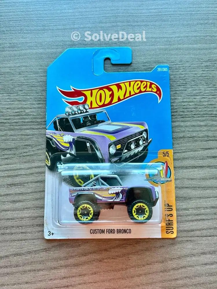 Hot Wheels Custom Ford Bronco 2017 Purple Koleksi Hotwheels