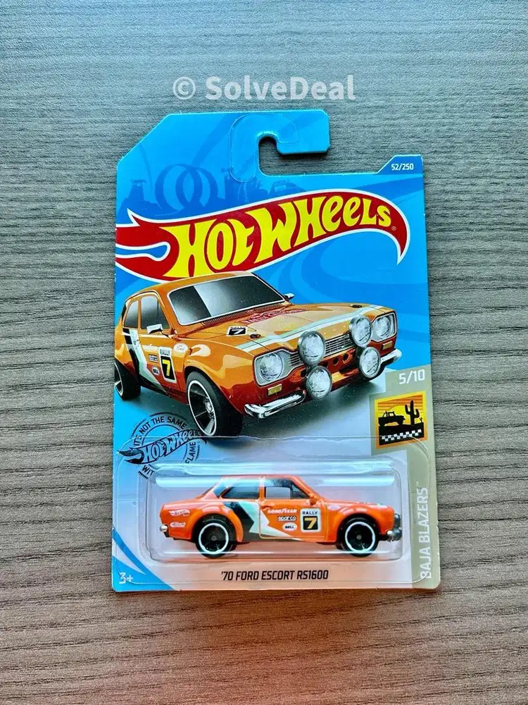 Hot Wheels 70 Ford Escort Rs1600 2020 Orange Koleksi Hotwheels