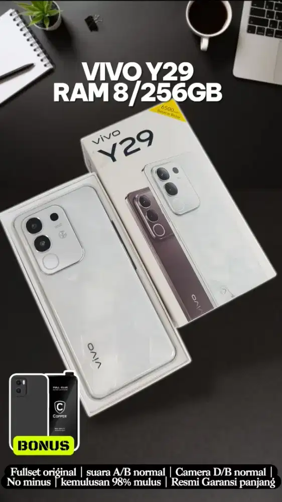 Vivo y29 8/255GB fullset mulus