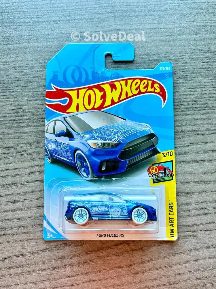 Hot Wheels Ford Focus RS 2018 Blue Koleksi Hotwheels