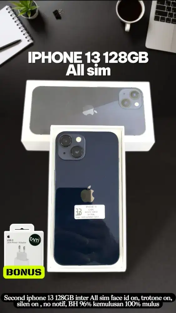 Iphone 13 128GB All sim mulus like new
