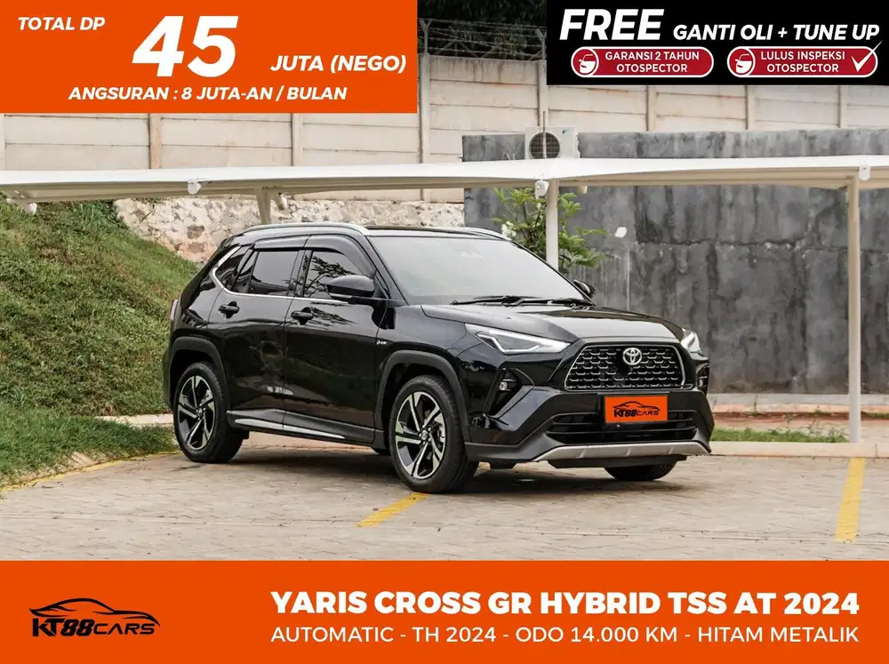 [BERGARANSI] TOYOTA YARIS CROSS GR TSS HYBRID MATIC TH 2024 HITAM LOW