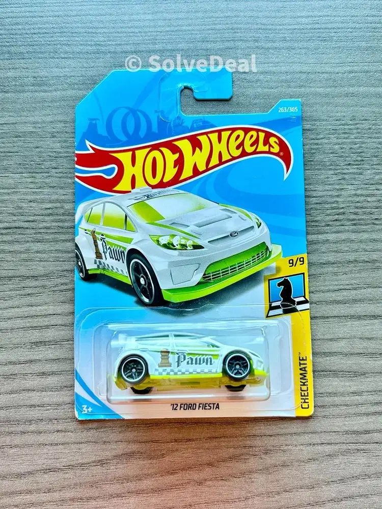 Hot Wheels 12 Ford Fiesta 2018 White Koleksi Hotwheels