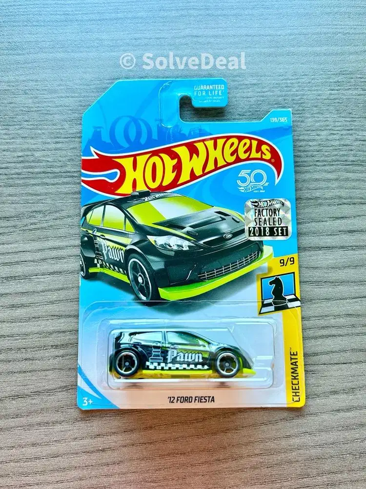 Hot Wheels 12 Ford Fiesta Factory Sealed 2018 Black Koleksi Hotwheels
