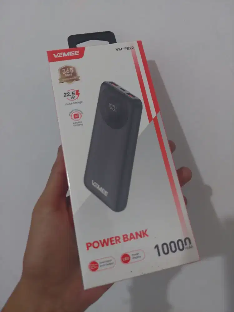 PowerBank Vemee 10000mAh Segel Baru