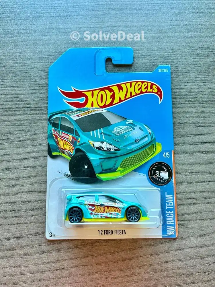 Hot Wheels 12 Ford Fiesta 2017 Aqua Koleksi Hotwheels