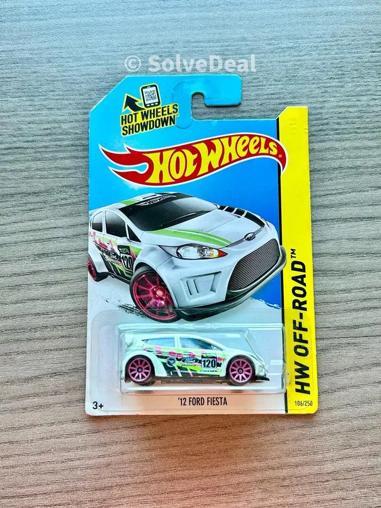 Hot Wheels 12 Ford Fiesta Treasure Hunt 2014 White Koleksi Hotwheels
