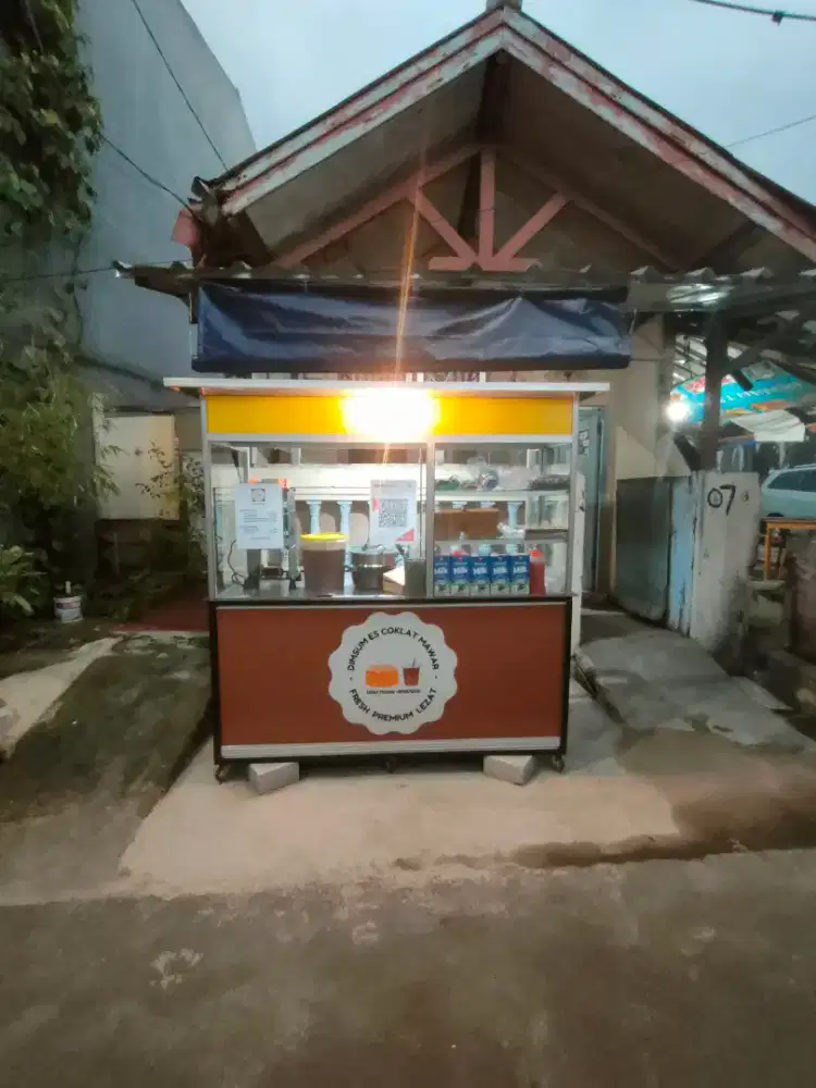 Gerobak Etalase Alumunium Bagus