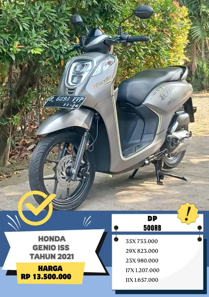 Dp 500rb Honda Genio ISS tahun 2021 READY