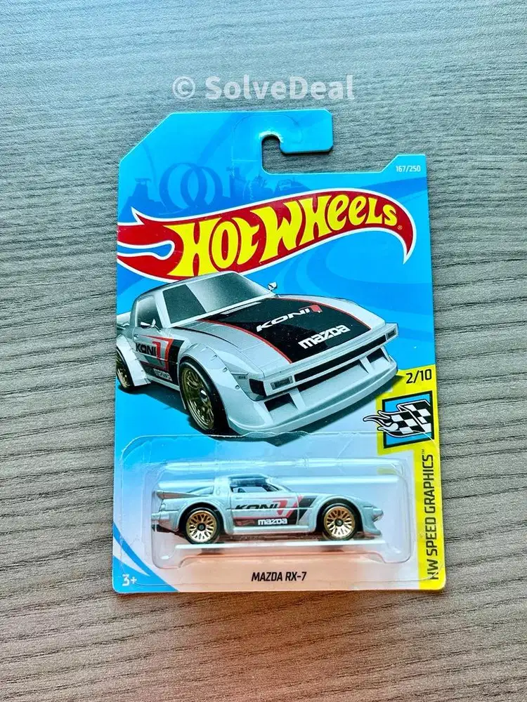 Hot Wheels Mazda RX-7 2019 Metalflake Silver Koleksi Hotwheels