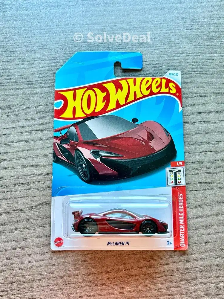 Hot Wheels Mclaren P1 2024 Burgundy Koleksi Hotwheels