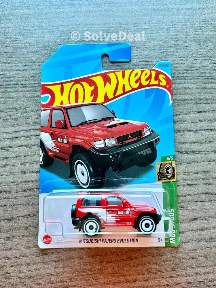 Hot Wheels Mitsubishi Pajero Evolution 2023 Red Koleksi Hotwheels