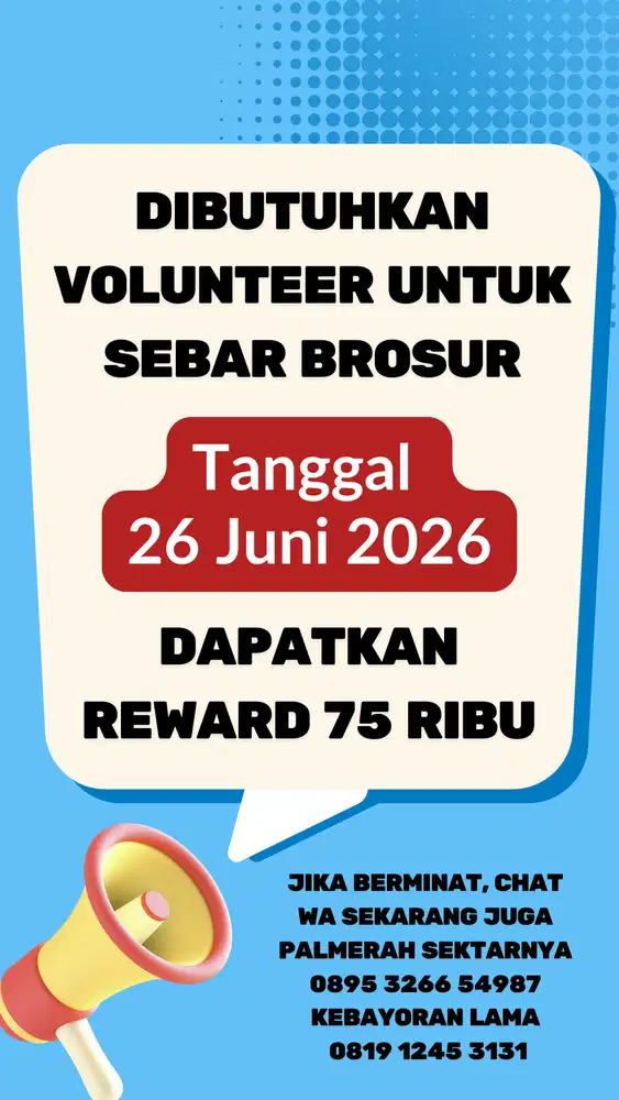 VOLUNTEER SEBAR BROSUR