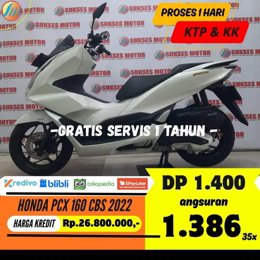 DP HANYA 1,4JUTA - HONDA PCX 160 CBS 2022 SEKEN BERGARANSI PAJAK ON