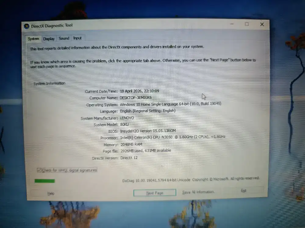 Notebook Lenovo Ideapad 300s