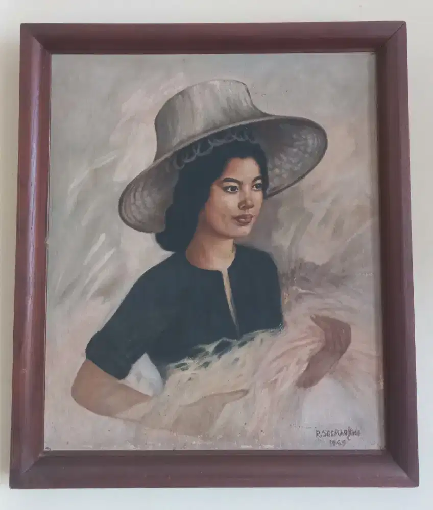 Lukisan minyak jadul th 1968