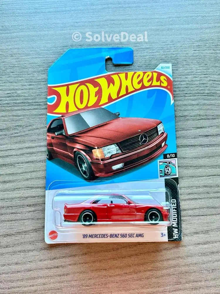 Hot Wheels 89 Mercedes Benz 560 Sec AMG 2024 Red Koleksi Hotwheels