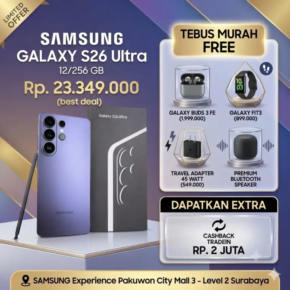 Samsung Galaxy S26 Ultra banyak bonus