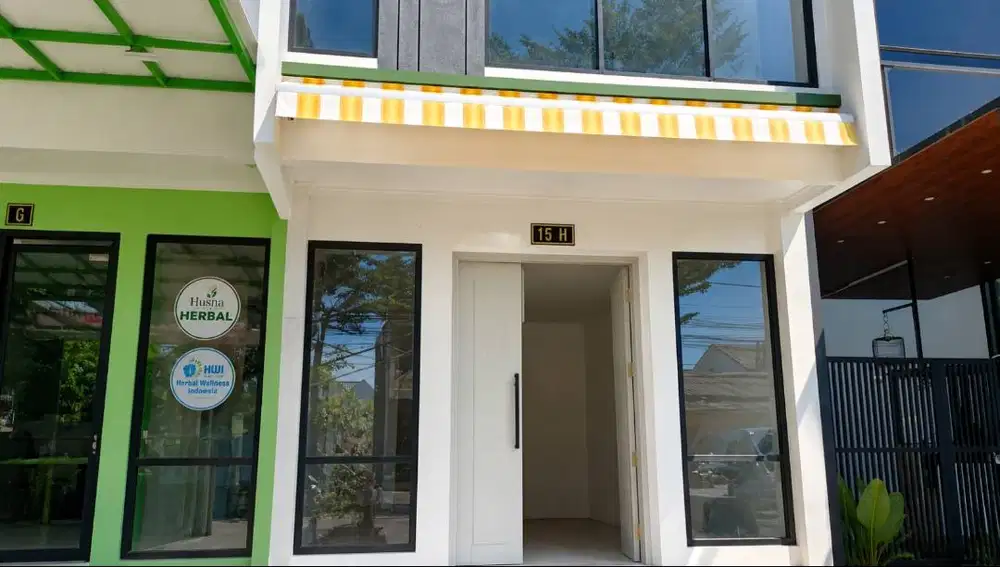 Kanopi Awning Mewah untuk Tampilan Properti Modern rangaka melengkung