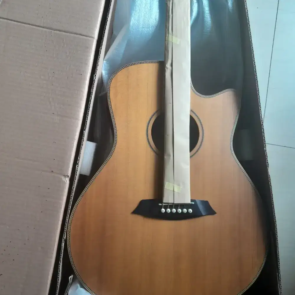 Gitar dame top solid body akustik elektrik