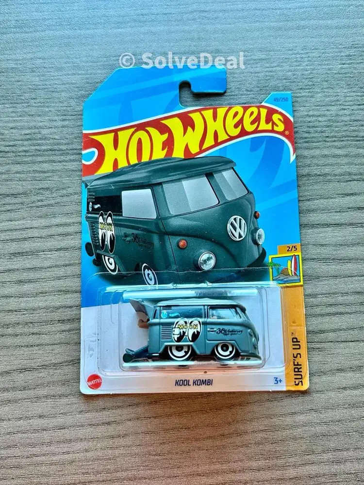 Hot Wheels Kool Kombi Mooneyes 2023 Matte Dark Gray Koleksi Hotwheels